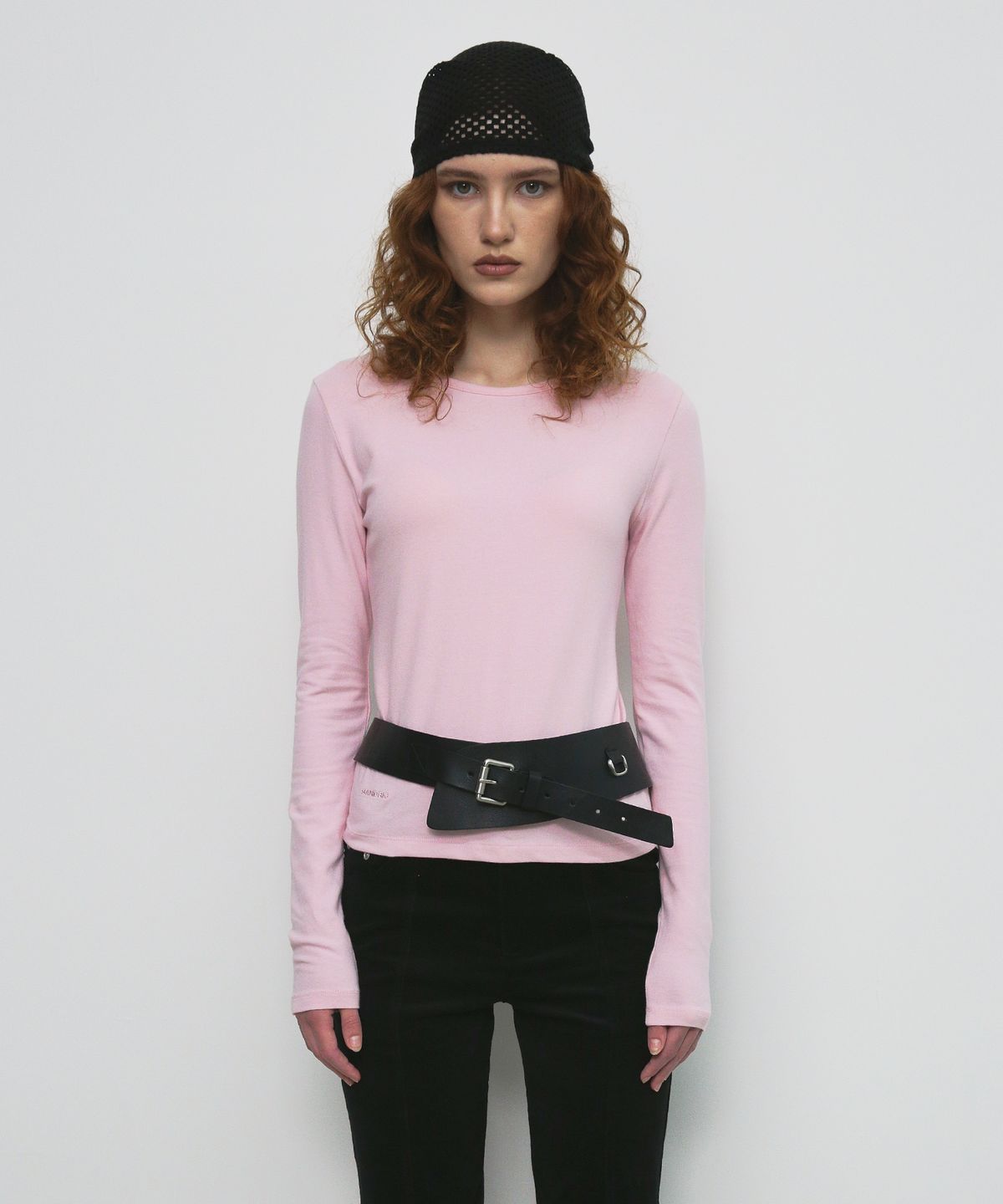 샌드릭(SANDRIC) BASIC ROUND T-SHIRT_PINK