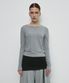 BASIC ROUND T-SHIRT_MELANGE GREY