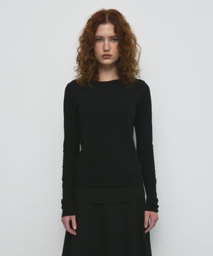 BASIC ROUND T-SHIRT_BLACK