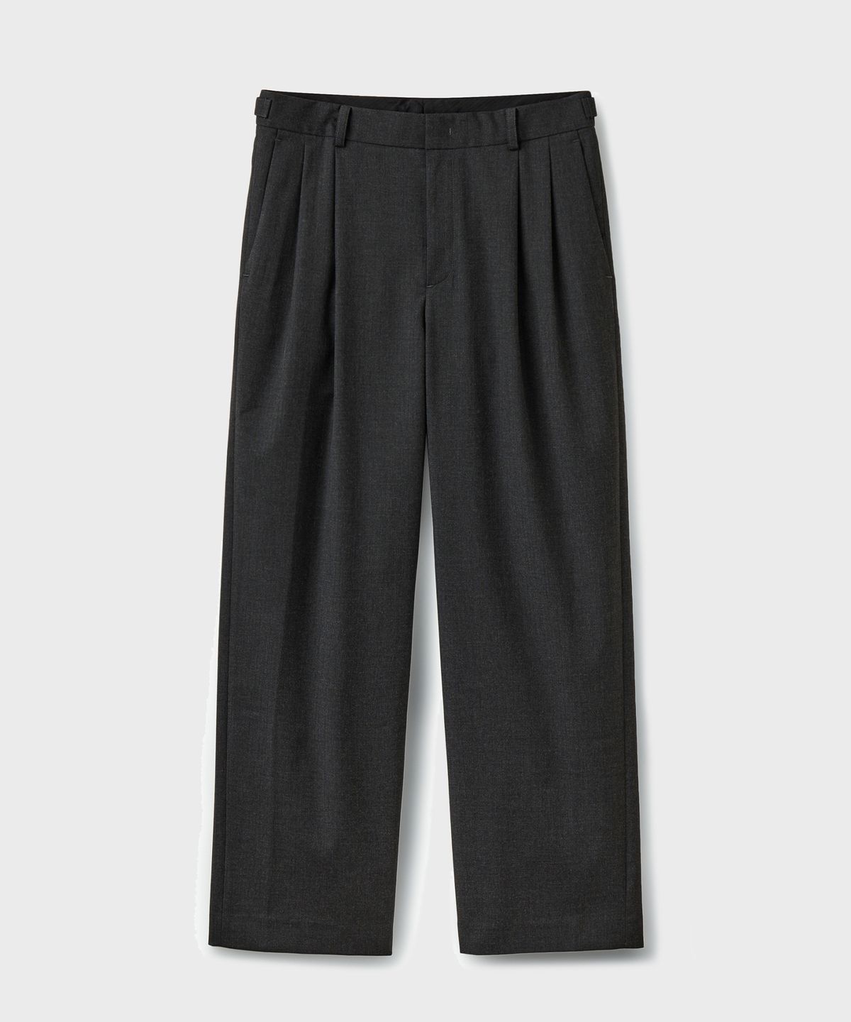 유니온블루(UNION BLUE) SHADE LINE WIDE SLACKS [CHARCOAL]