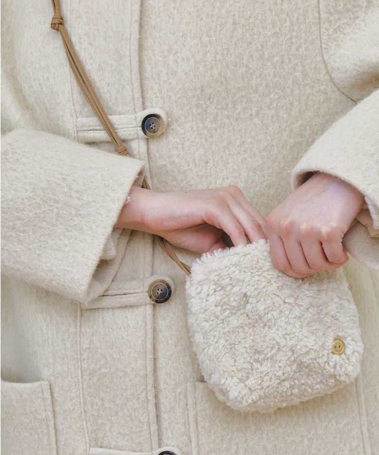 snuggle fur button cross bag_3 colors