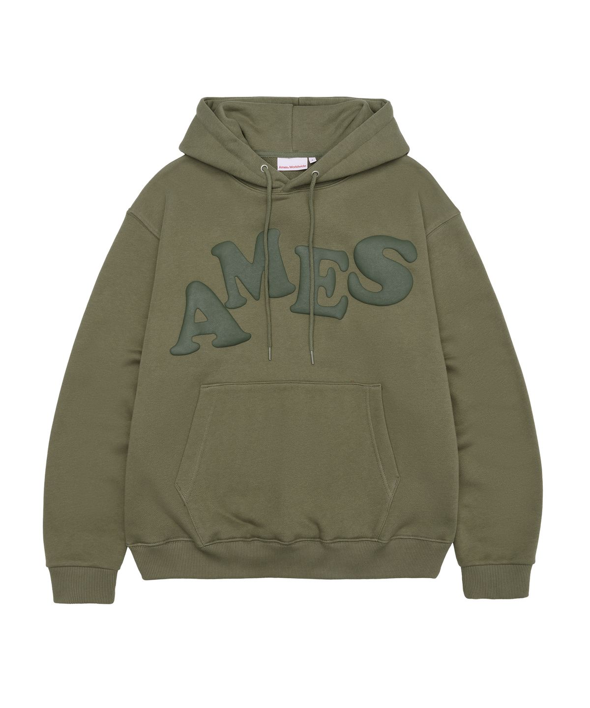아메스 월드와이드(AMES-WORLDWIDE) BIG TYPO HOODIE LIGHT KHAKI