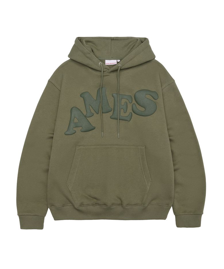 BIG TYPO HOODIE LIGHT KHAKI