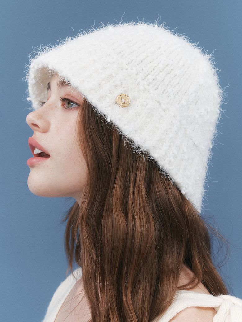 plushy knit bucket hat_3 colors