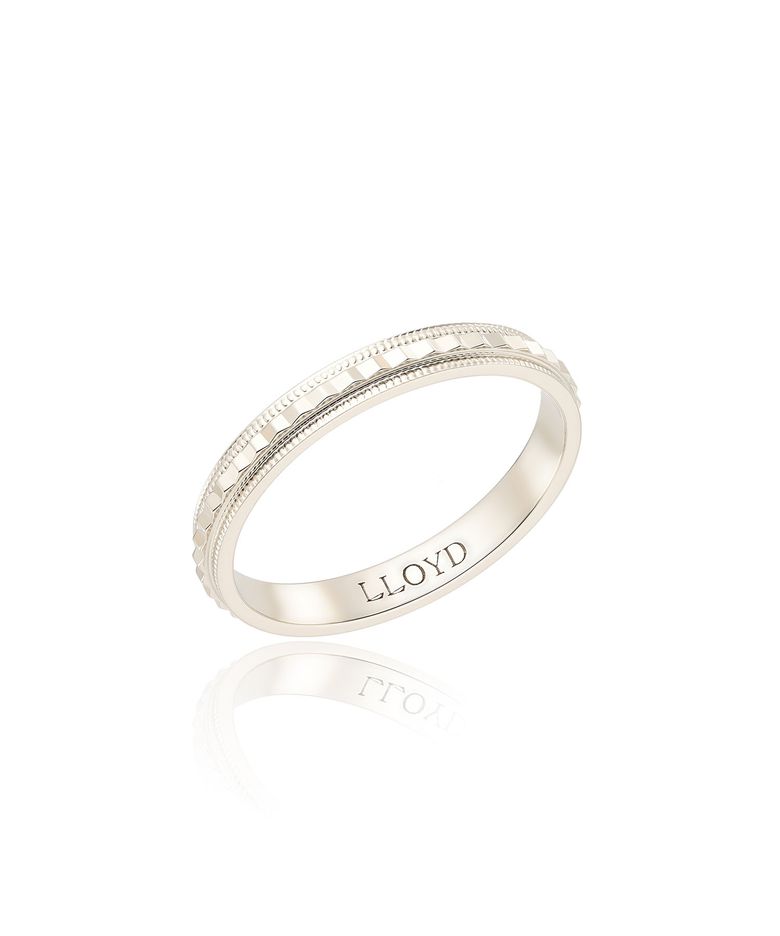 그레인 버티컬 이터니티 14K 골드 여성 커플링 LRW25004G