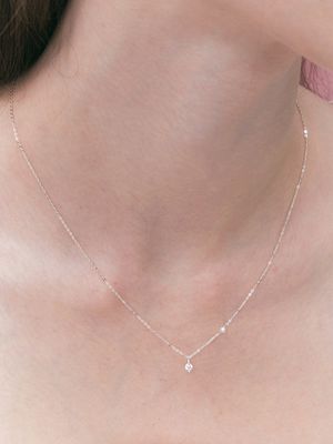 hush cubic pearl necklace