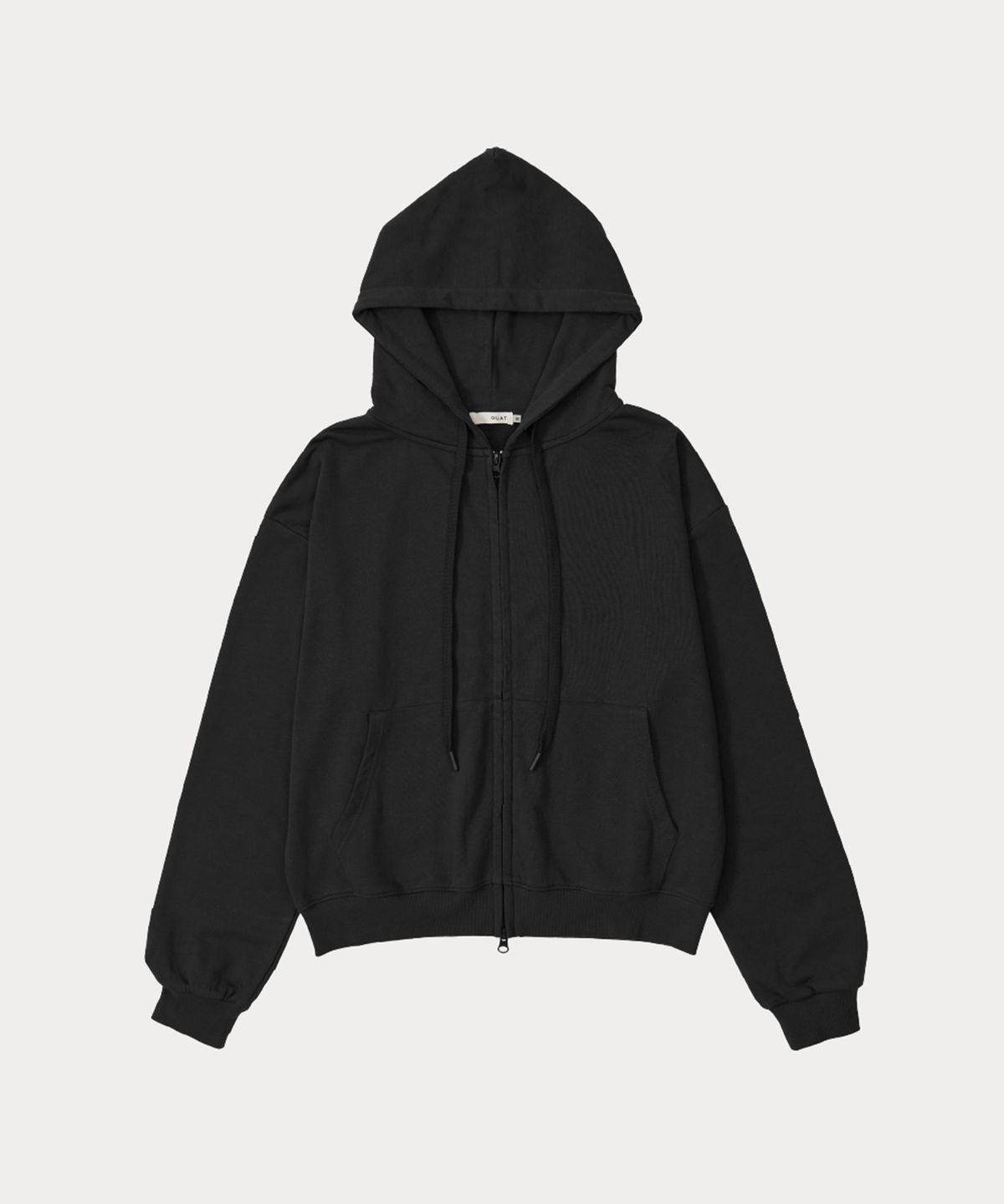 오우앗(OUAT) 소프트 후드 집업 (BLACK)