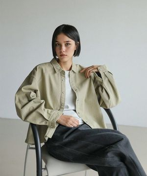 피코 피그먼트 워싱 자켓_beige