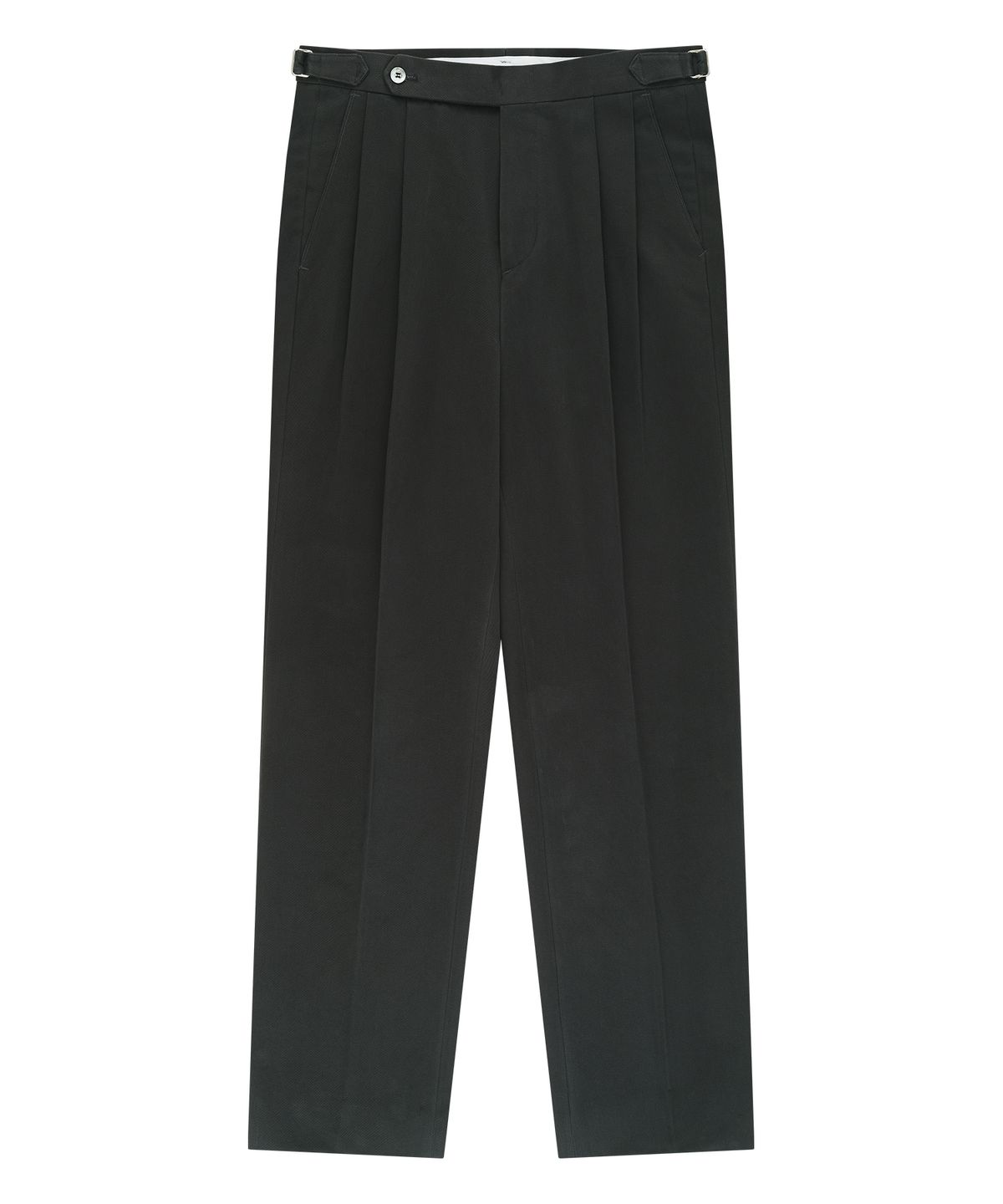 벨리프(BELLIEF) Essential Gaberdine Heavy Double-Pleated relaxed Chino (Charcoal)