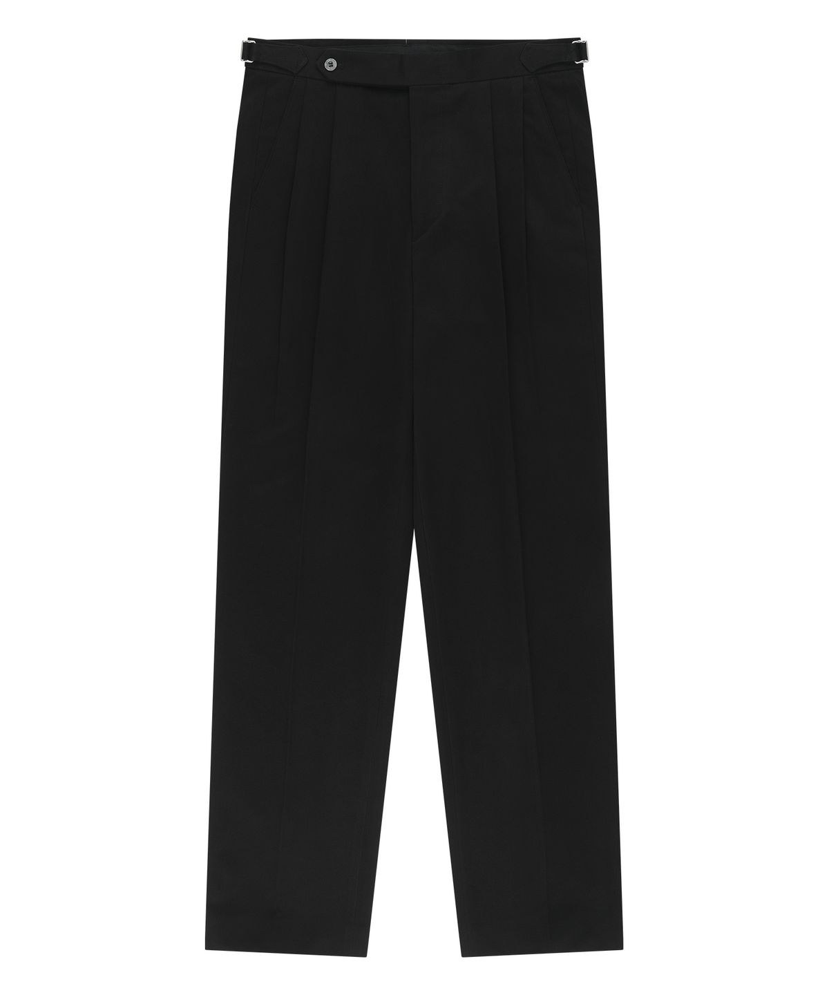 벨리프(BELLIEF) Essential Gaberdine Heavy Double-Pleated relaxed Chino (Black)