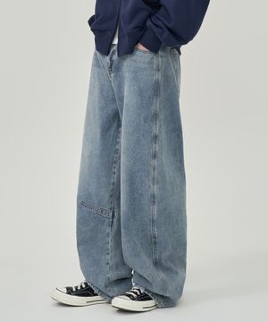 싱글 다트 데님 팬츠 (LIGHT BLUE)