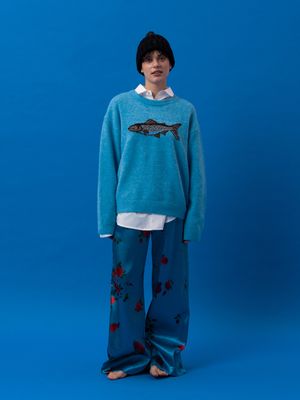 빈티지 플라워 팬츠