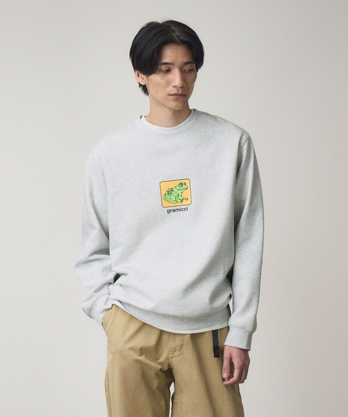 그라미치(GRAMICCI) TOAD 스웨트 맨투맨 Heather Ash