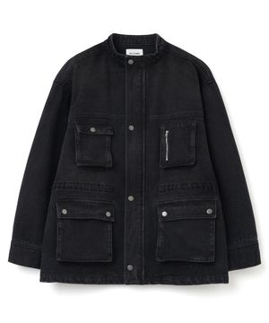 데님 오버 워크 자켓 [블랙]