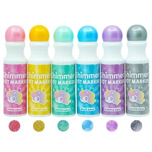 반짝이 도트물감 6색세트