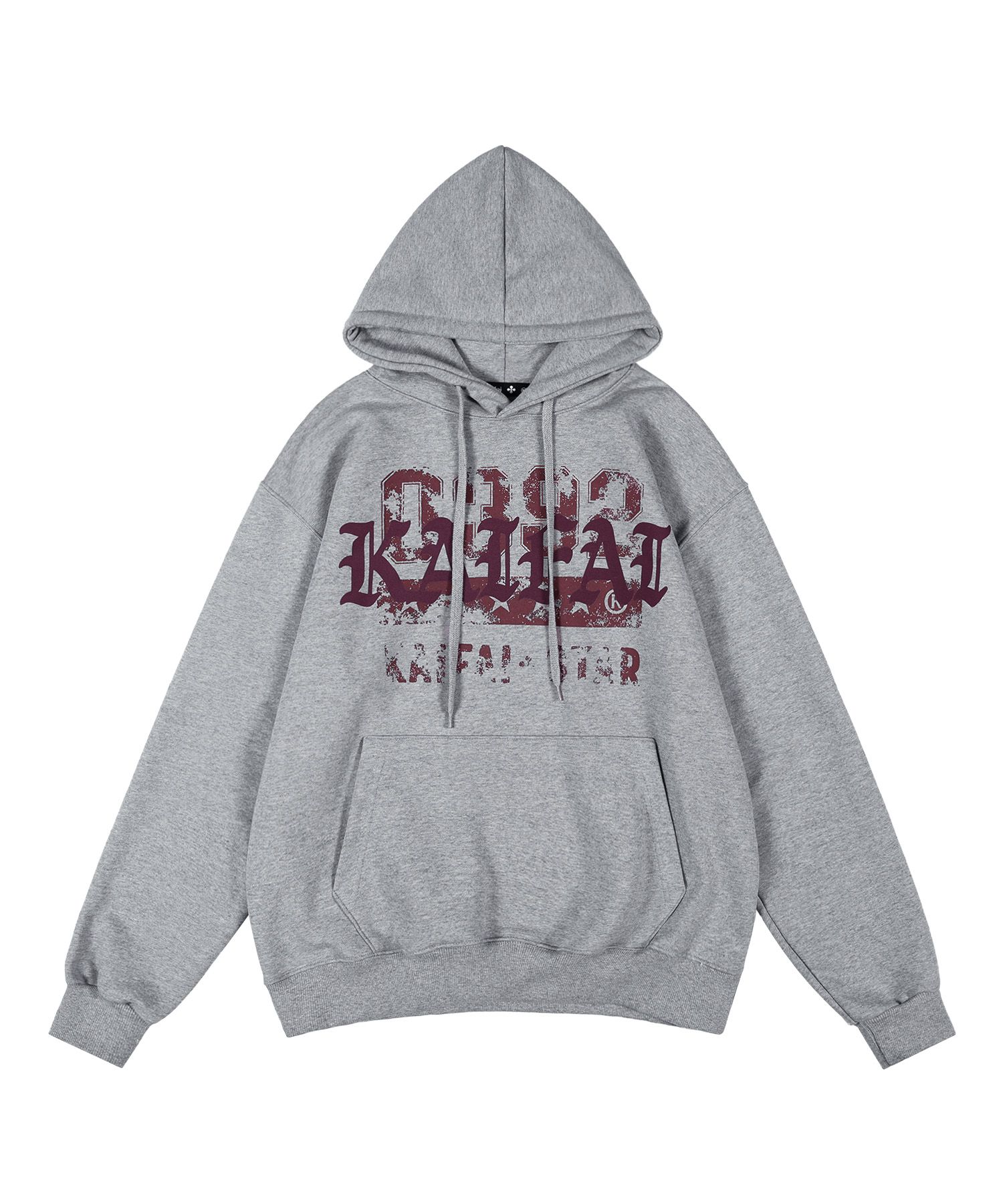 MUSINSA | KAIFAI Vintage Logo Hoodie (Melange) K25ZB174
