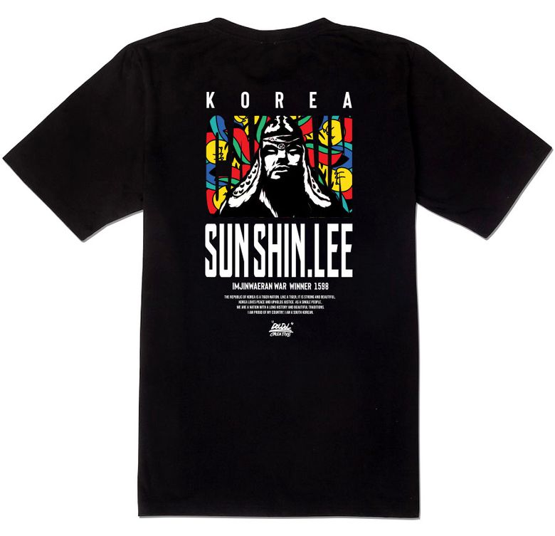 DMK-T-shirts-142 데블몽키 이순신장군 그래피티 티셔츠 반팔티