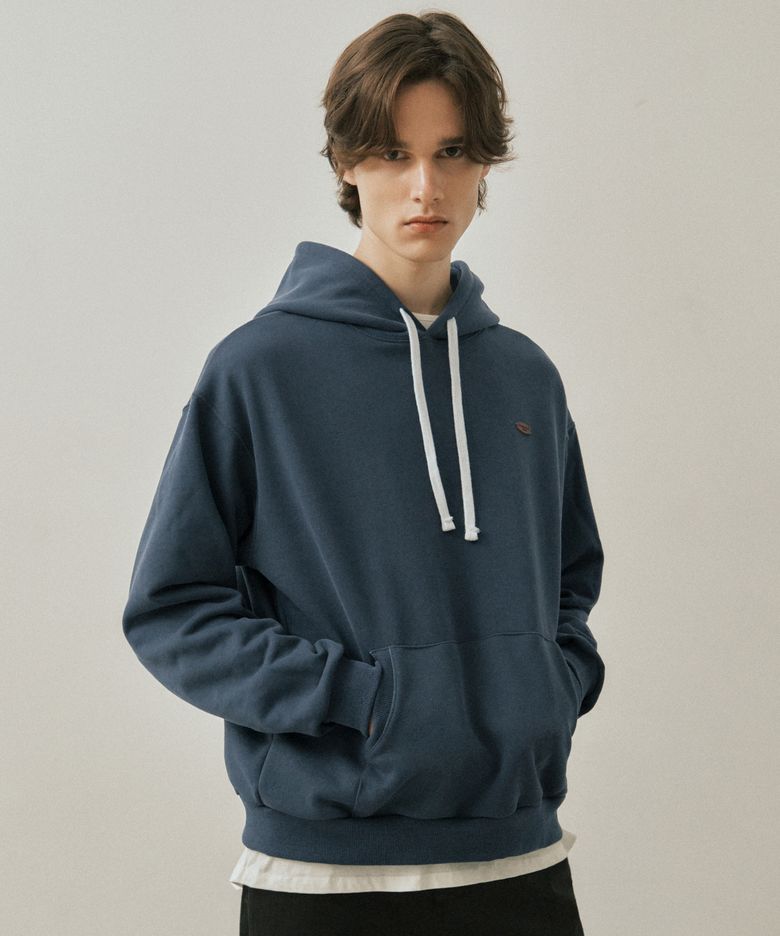 애쉬 피그먼트 후드 스웨트셔츠_NAVY(W25-TP34)