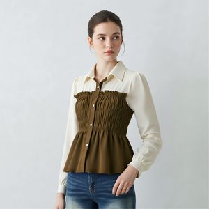 셔링카라슬림훌블라우스_V5C-CBL024