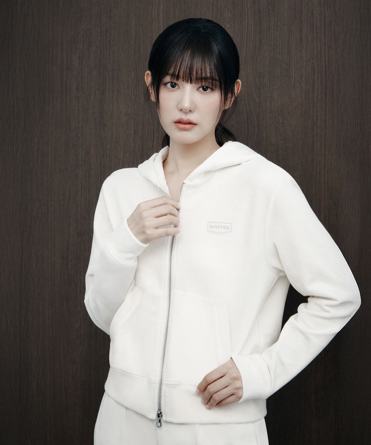 듀베티카(DUVETICA) 카사페 풀집(크림)(여성 후드티)