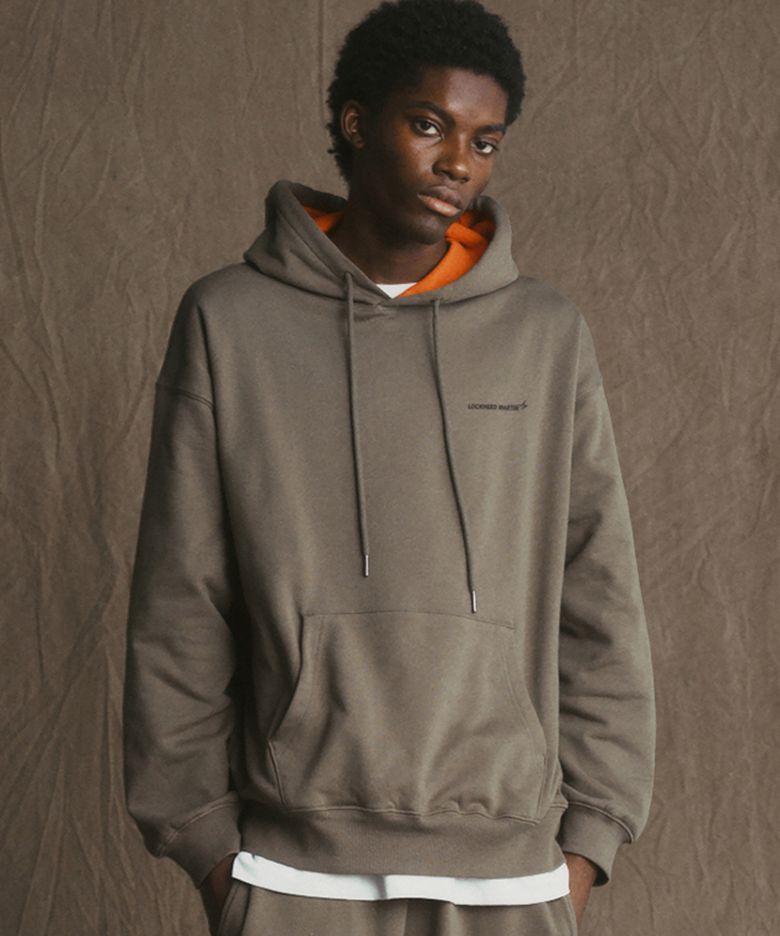 LM LOGO HOOD COLOR BLOCK TS (KHAKI)