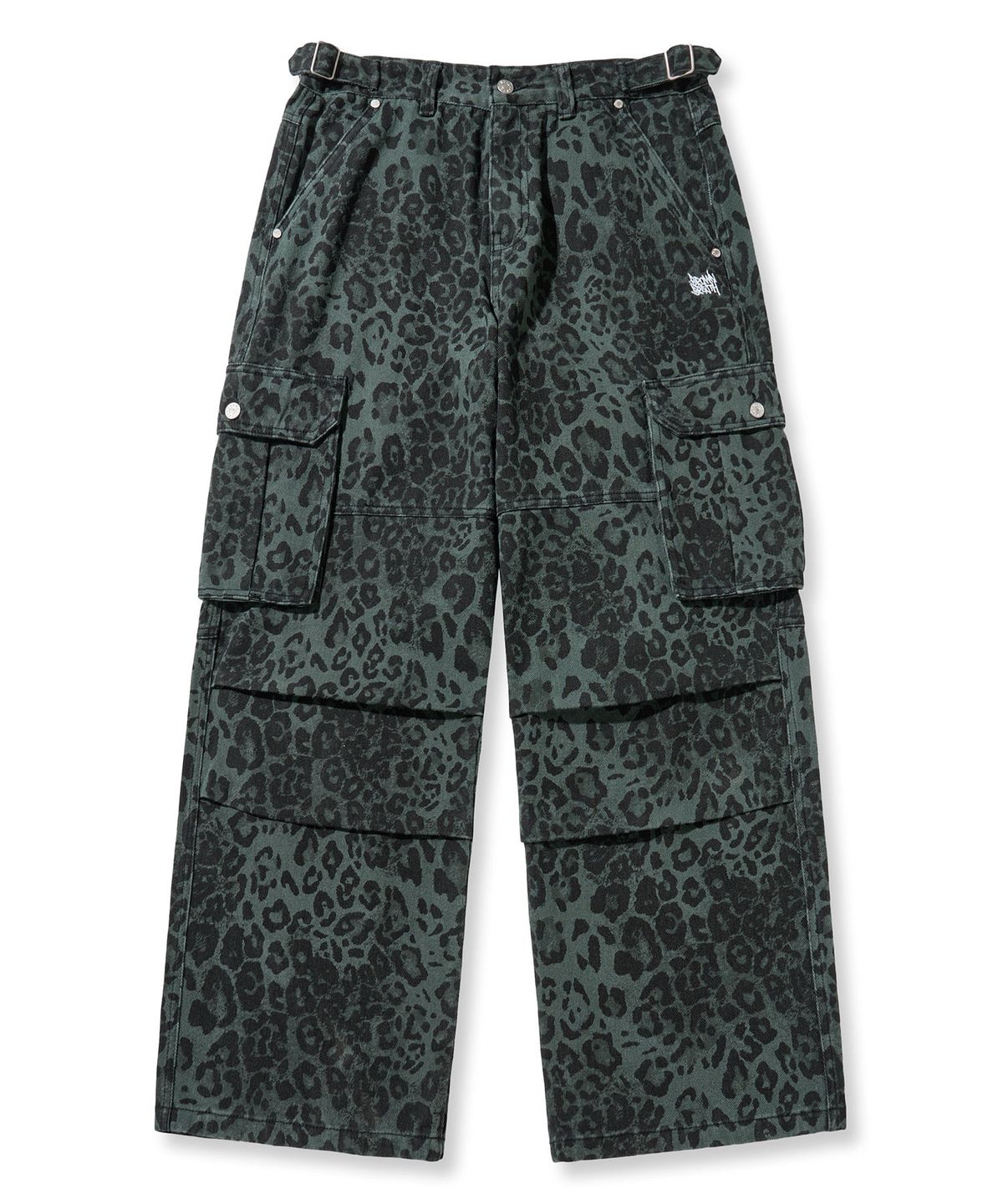 브라운브레스(BROWNBREATH) LEOPARD PATTERN CARGO PANTS - NAVY