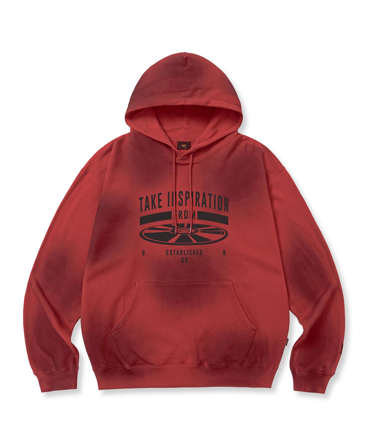 브라운브레스(BROWNBREATH) TAKE INSPIRATION WASHED HOODIE - RED