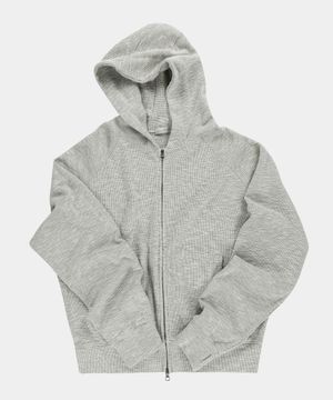 슬라브 베이직 후드 집업 [멜란지그레이]