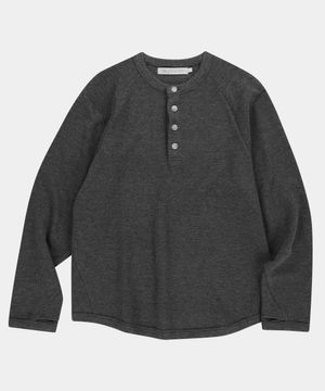 커브드 와플 헨리넥 [차콜]