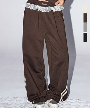 Lace Pop Wide Pants_4Colors