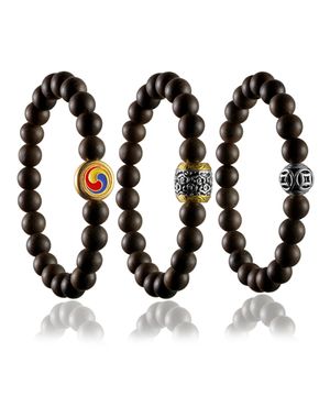 CRJ-R 전통감성 단향목 팔찌 남녀공용 커플