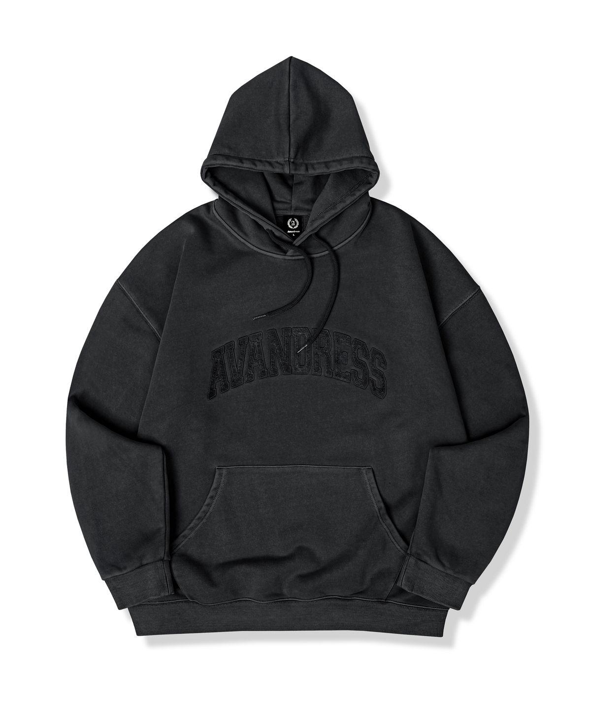 어반드레스(AVANDRESS) Pigment Felt Overfit Hoody PIGMENT WASHING BLACK