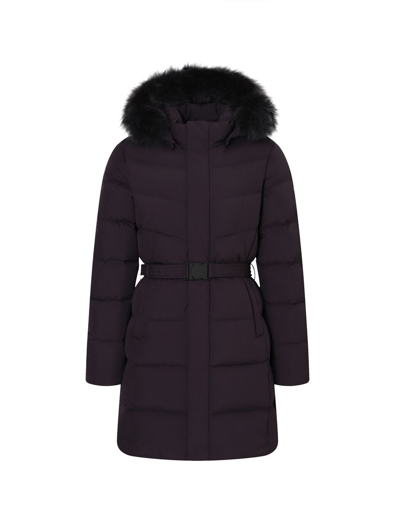 BOOST_아이린(IRENE) FUR 다운 W_DARK BLACK PLUM
