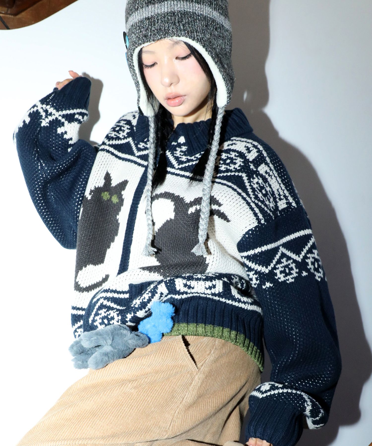 ILLIGO Angelling Cowichan Knit Zip-up Faiz T.S. & Co. Handknit