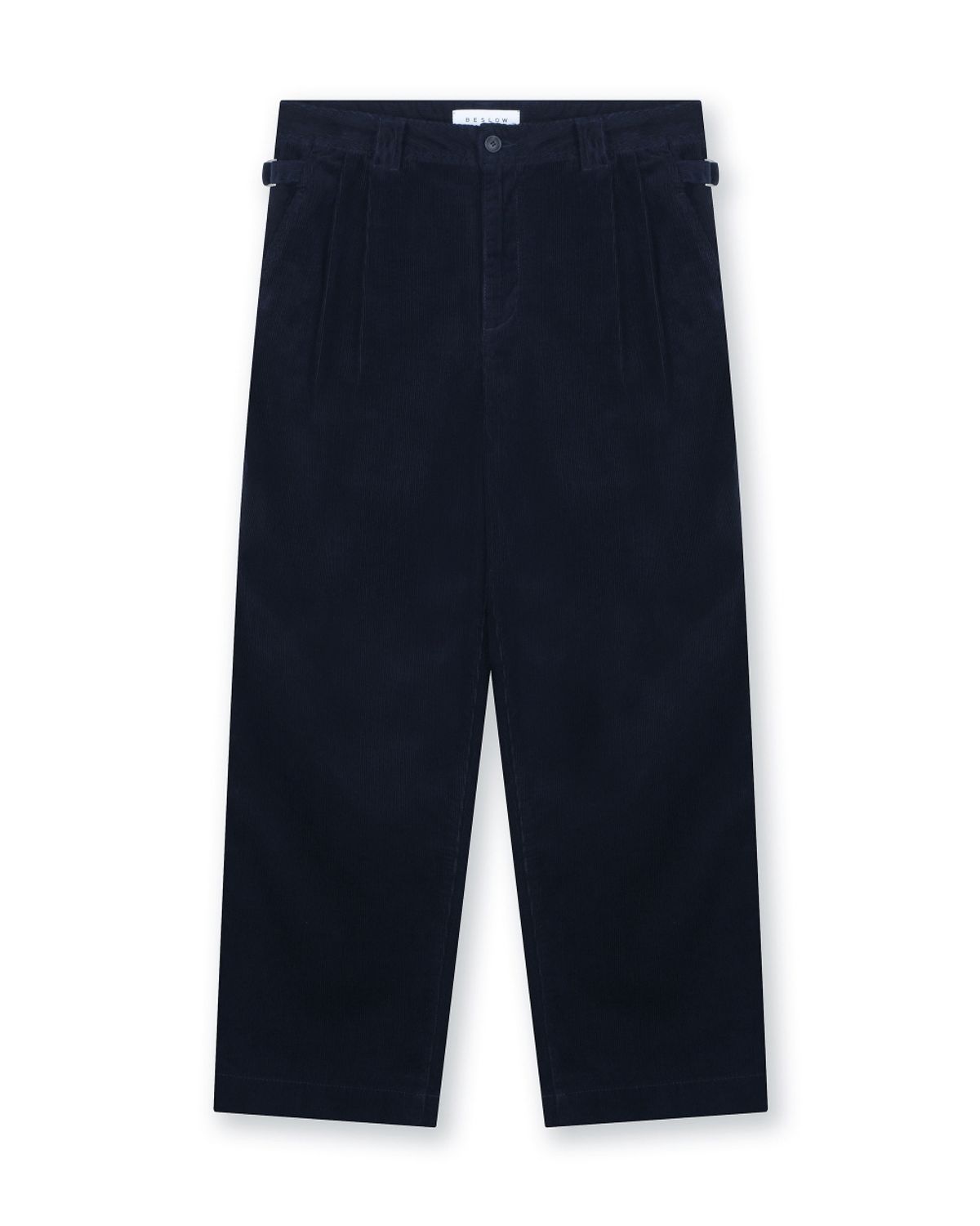 비슬로우(BESLOW) CORDUROY TWO TUCK PANTS NAVY