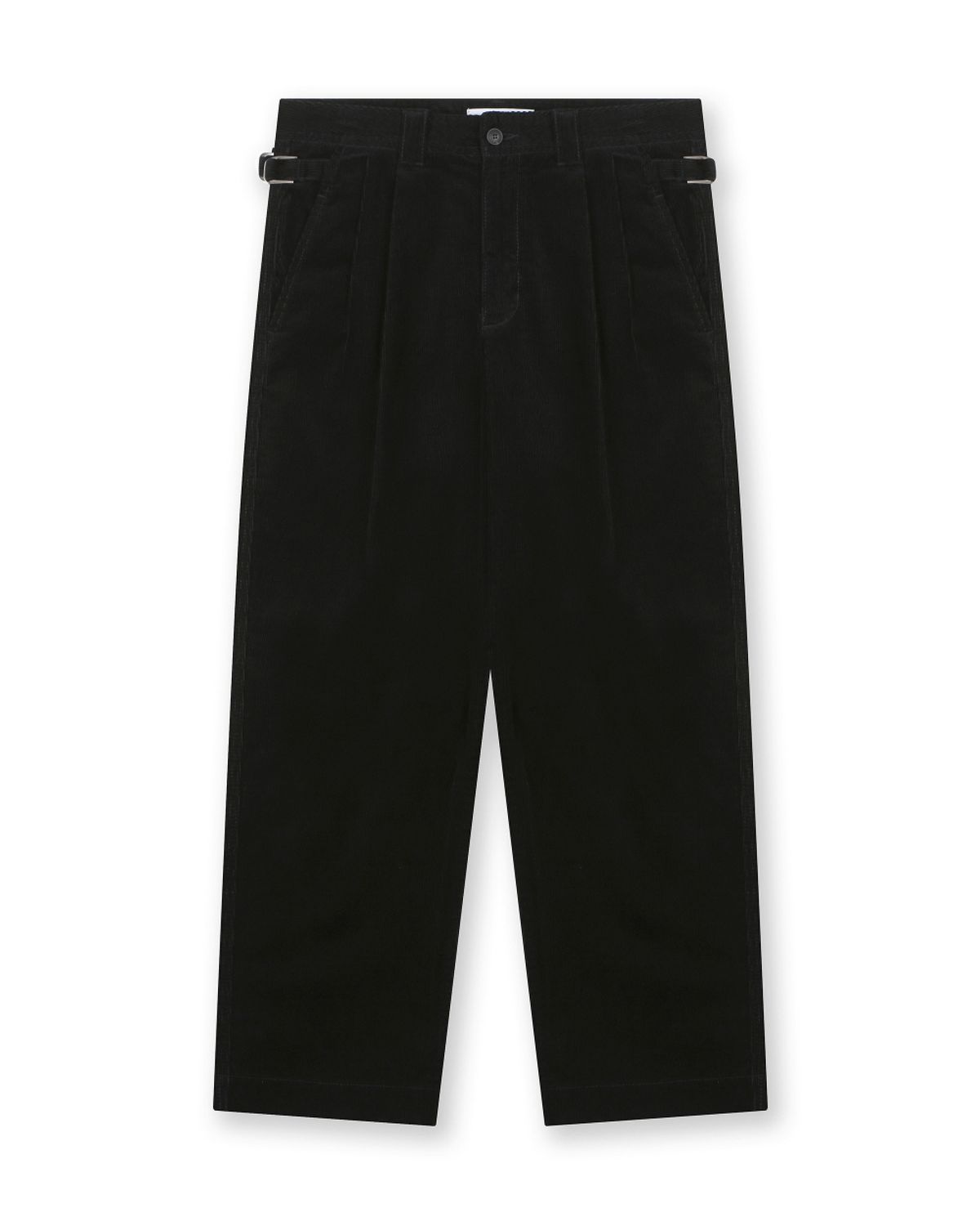 비슬로우(BESLOW) CORDUROY TWO TUCK PANTS BLACK