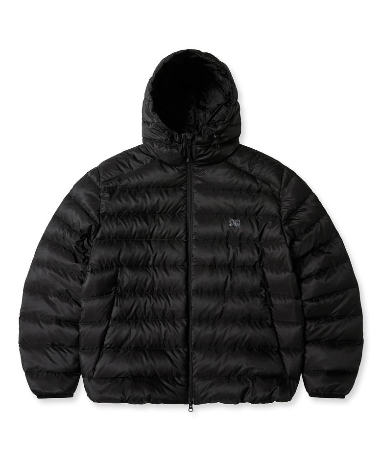 PANELED LIGHT DOWN JACKET - BLACK