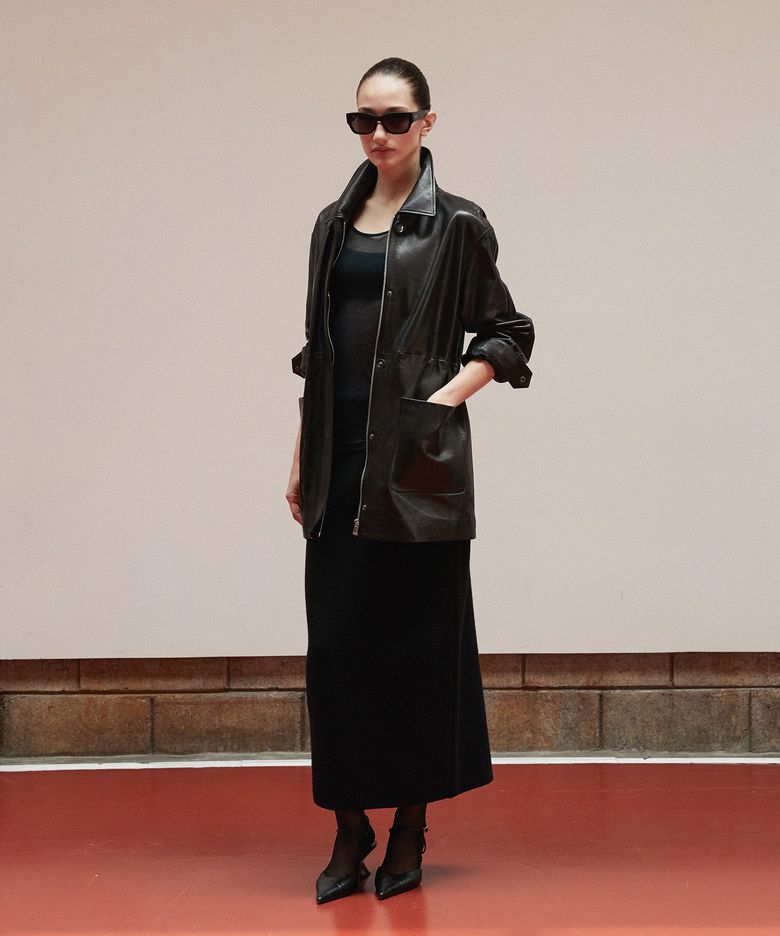 Vegetable Lambskin Timeless Half Coat