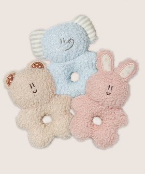 봉봉그린 퍼리 프렌즈 딸랑이 장난감 (3 colors)