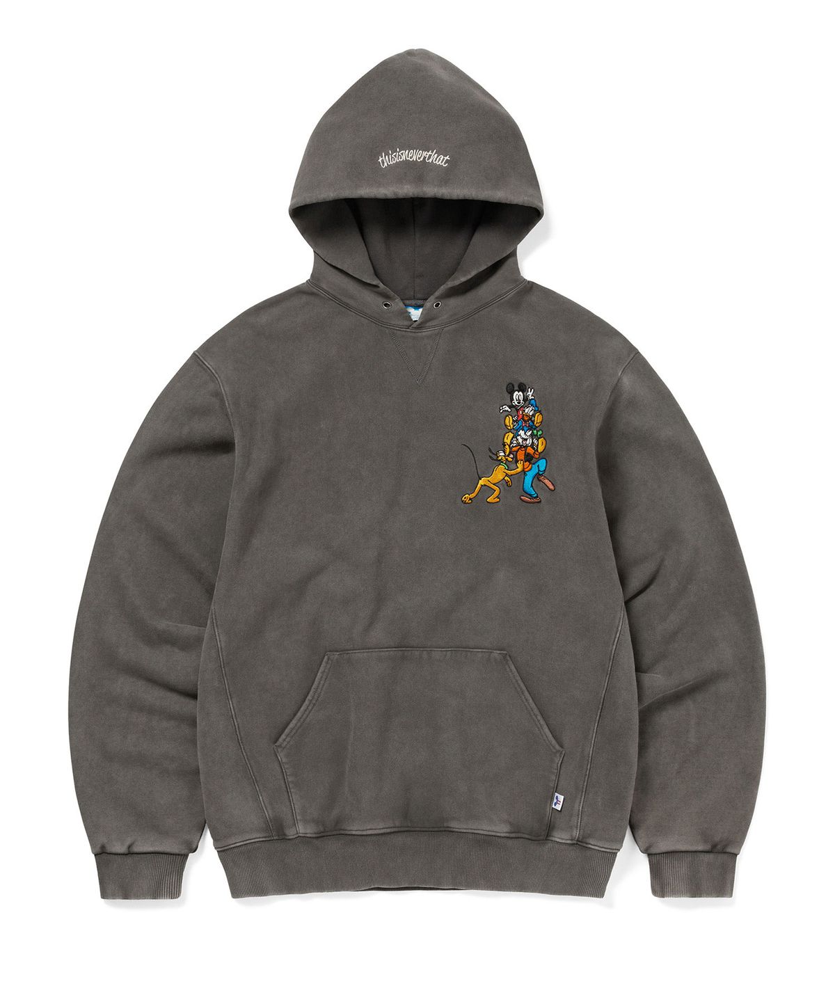 디스이즈네버댓(THISISNEVERTHAT) TNT_Mickey_Friends Hoodie Charcoal