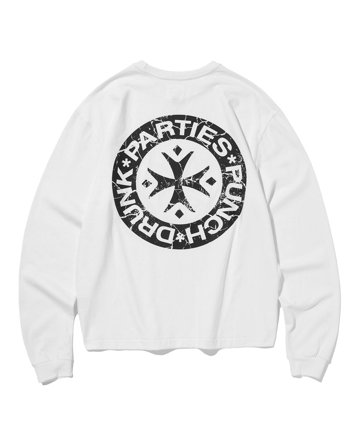 펀치드렁크파티즈(PUNCH DRUNK PARTIES) Hurt Logo Long Sleeve (WHITE)