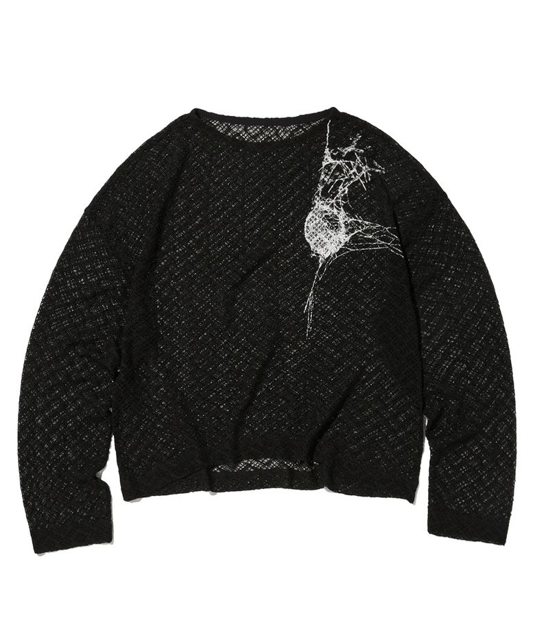 Spider Mesh Knit (BLACK)