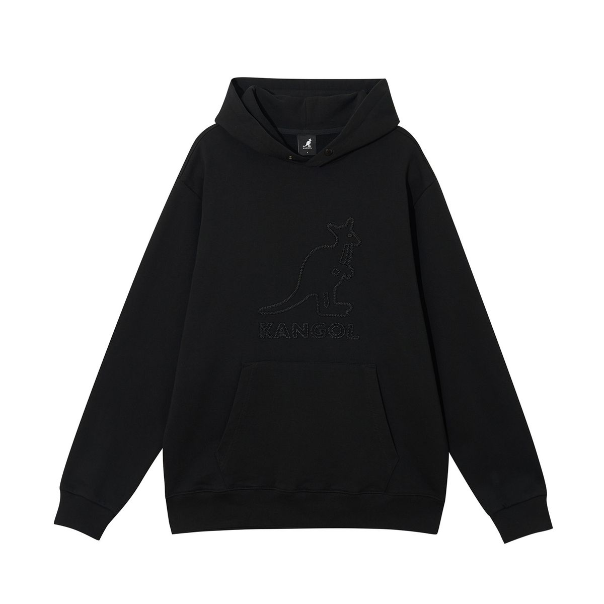 캉골(KANGOL) 메가 로고 후디 5162 블랙