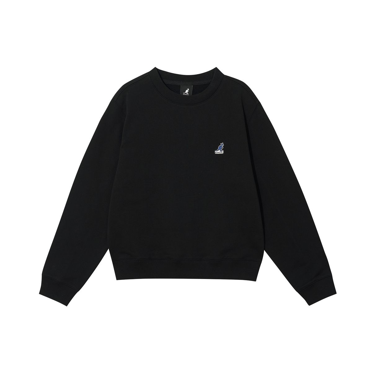 캉골(KANGOL) 우먼스 다이애그널 레터링 스웨트셔츠 1794 블랙