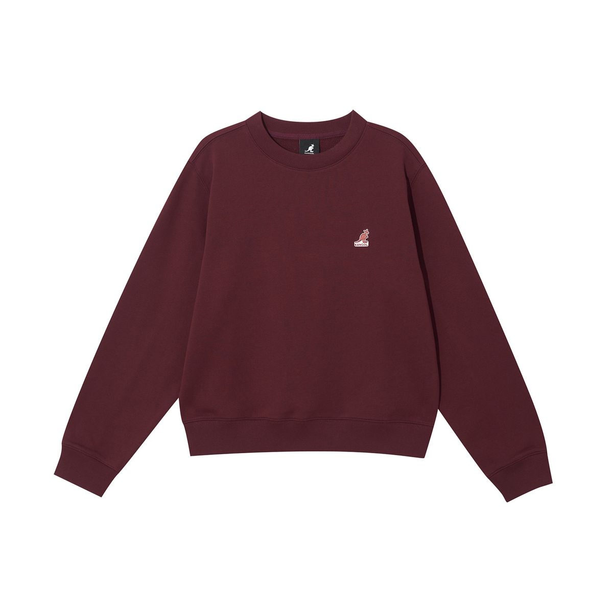 캉골(KANGOL) 우먼스 다이애그널 레터링 스웨트셔츠 1794 버건디