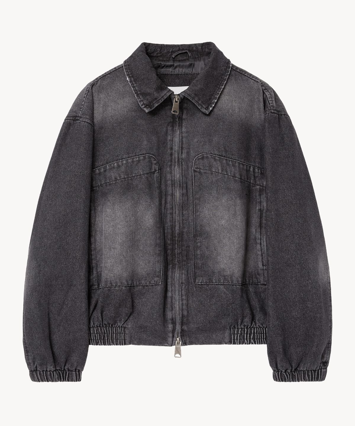 브이투(VTWO) 8256 빈티지 워싱 데님 자켓 (BLACK)