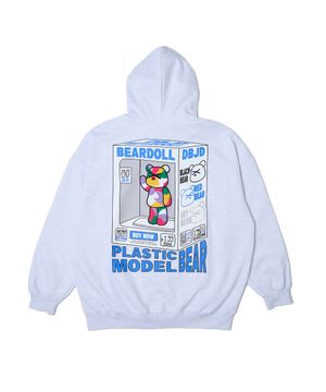 피규어 부클베어 후드 집업 (라이트 그레이)