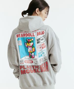 피규어 부클베어 후드 집업 (그레이)