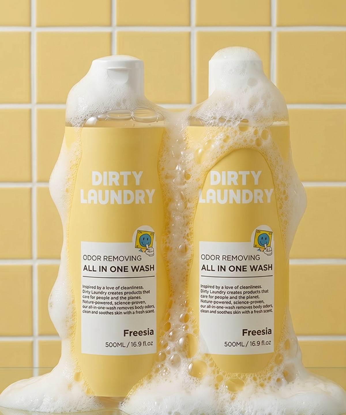 더티 런드리(DIRTY LAUNDRY) [꽃향기] 올인원바디워시 프리지아 500ml 은은한 플로럴 바디워시