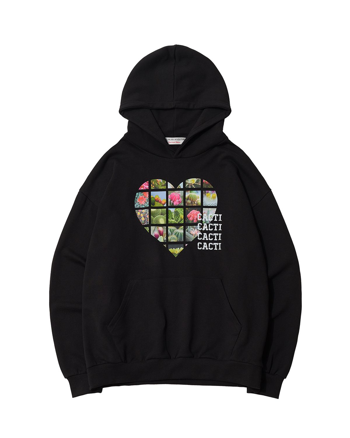 더뮤지엄비지터(THEMUSEUMVISITOR) ALL THAT CACTI HOODIE (BLACK)